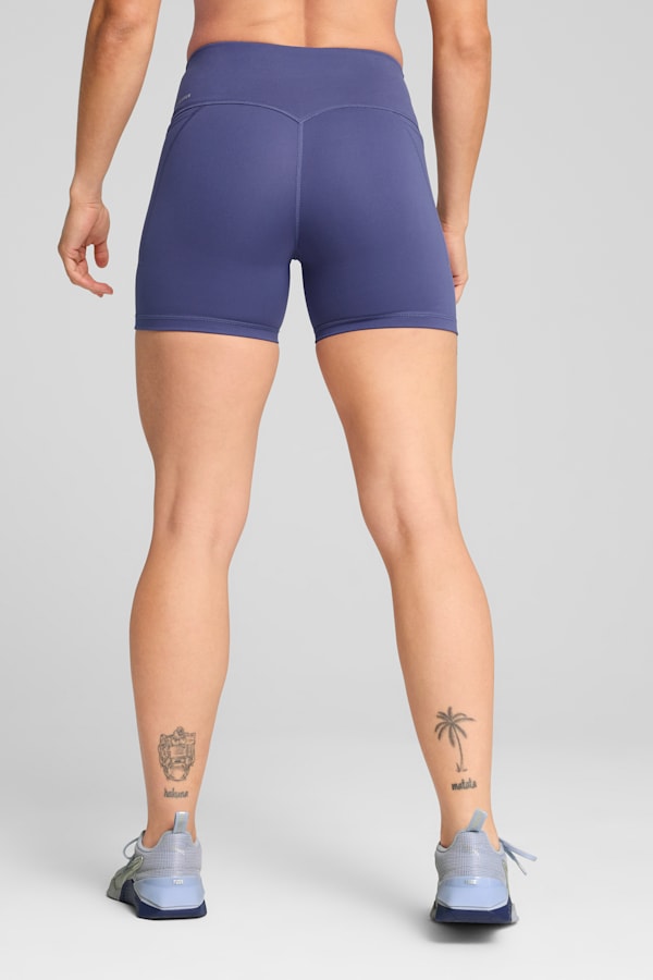 CLOUDSPUN High-Waist 5" Tight Shorts Women, Blue Crystal, extralarge